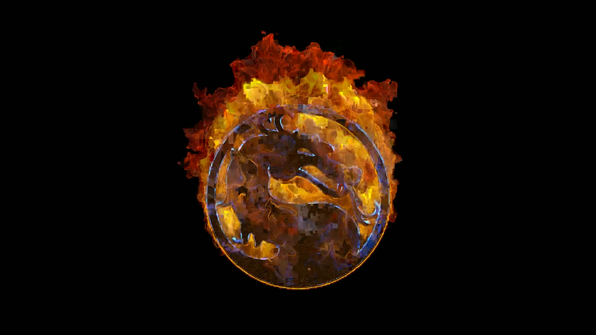 Mortal Combat Fire Logo Live Wallpaper Free - Free Download