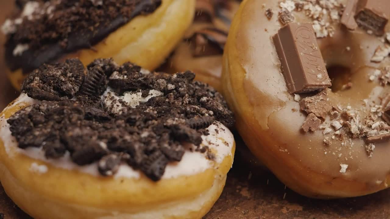 Stock Video Donuts With Chocolate And Cookies Live Wallpaper For PC - Free Download