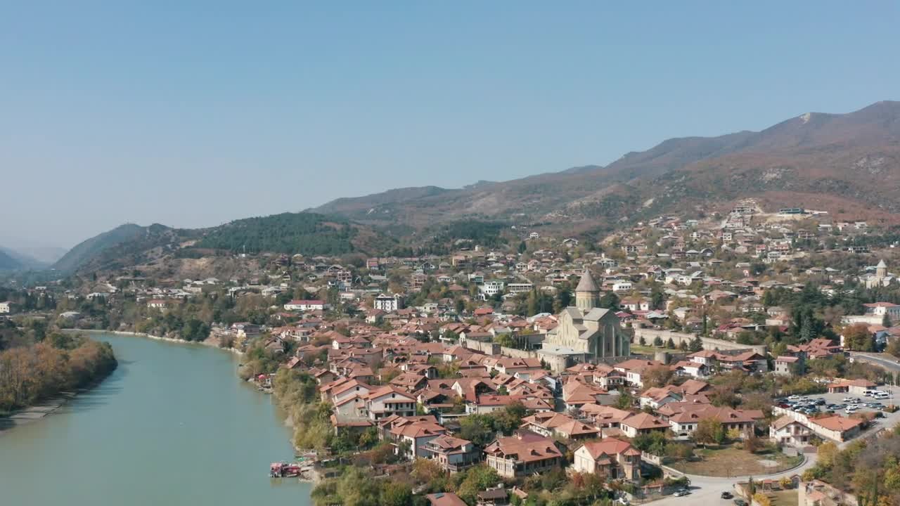 Free Video Stock town houses by the river Live Wallpaper - Free Download