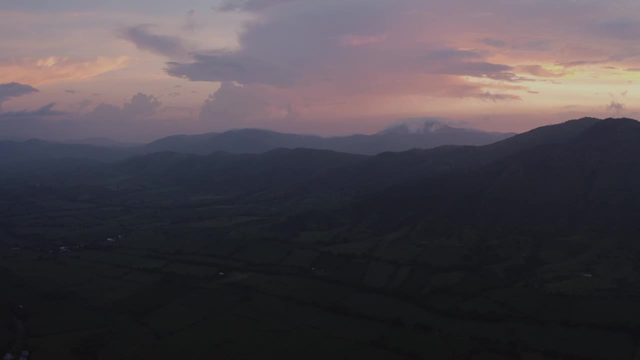 Stock Video Mountain Sunset On A Foggy Day Live Wallpaper - Free Download