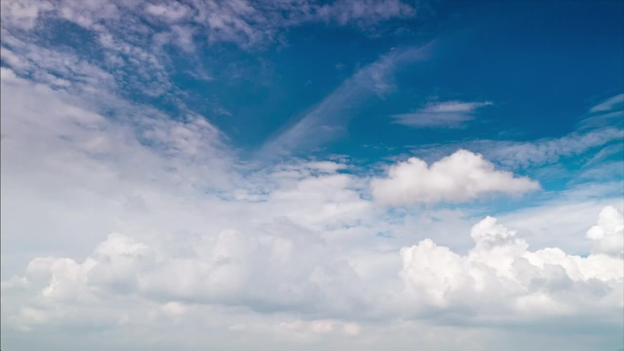 Stock Video Layers Of Fluffy Clouds Against The Blue Sky Animated Wallpaper - Free Download