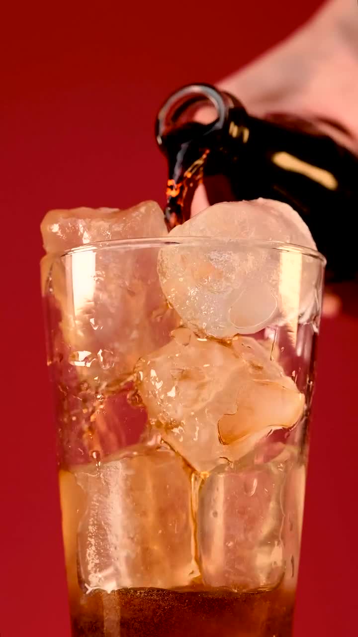 Stock Video Filling A Glass With Soda From A Bottle Live Wallpaper For PC - Free Download