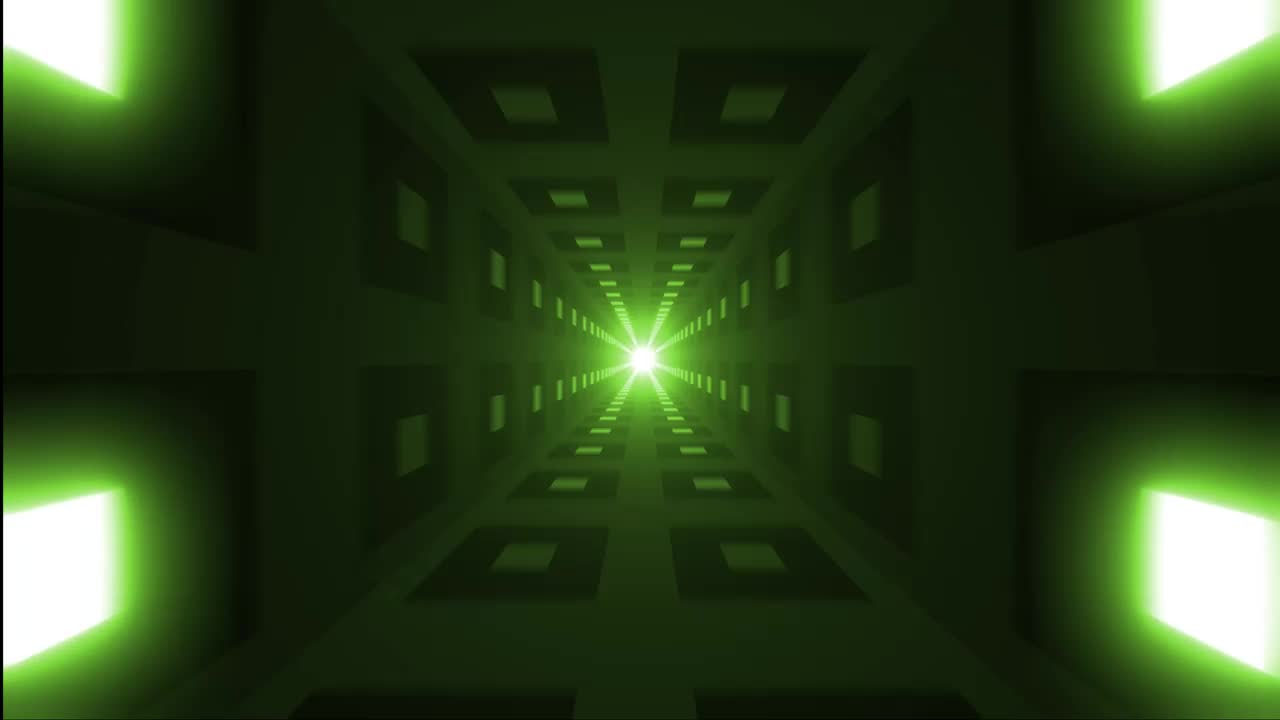 Free Video Stock taveling through a tunnel lit by light squares Live Wallpaper - Free Download