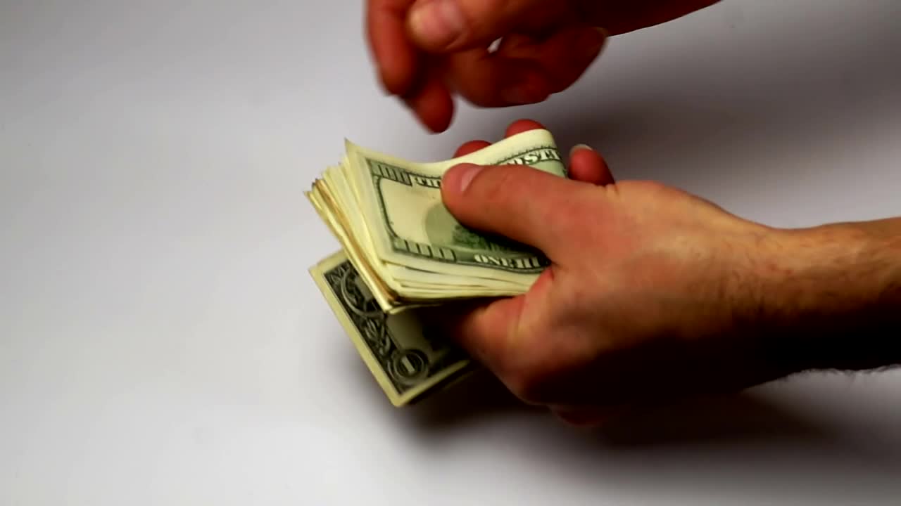 Stock Video Hands Counting Dollars Live Wallpaper For PC - Free Download