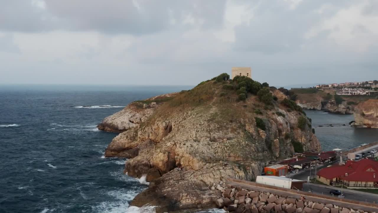 Video Stock Castle On A High Point Above The Ocean Live Wallpaper For PC - Free Download