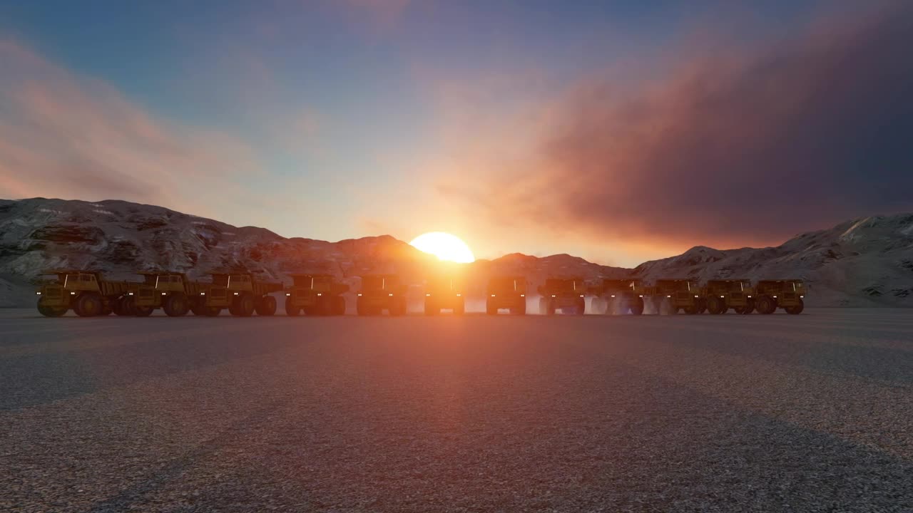 Stock Video Construction Trucks In The Desert Live Wallpaper For PC - Free Download