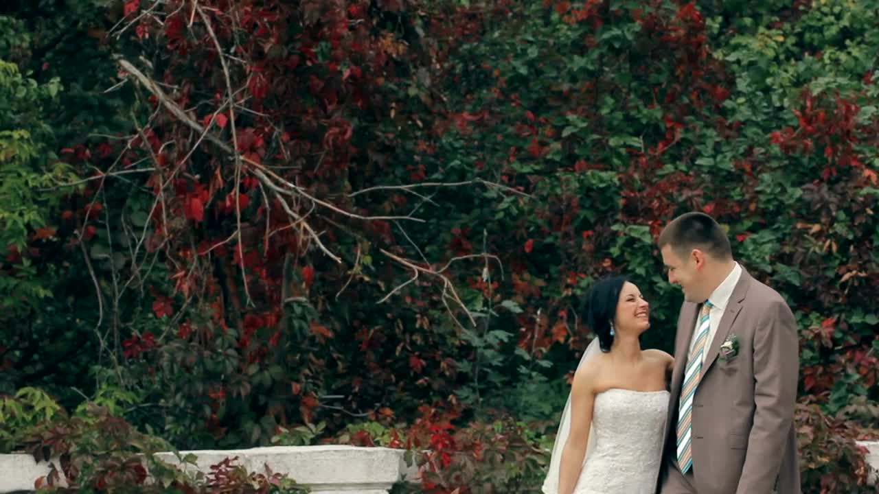 Stock Video Newlyweds In The Garden Live Wallpaper - Free Download