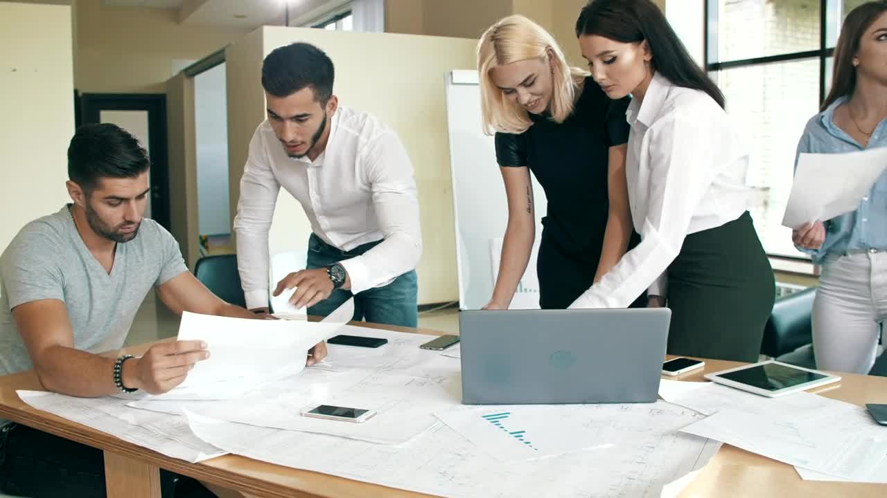 Free Stock Video Work Team Working Hard In The Office Live Wallpaper - Free Download