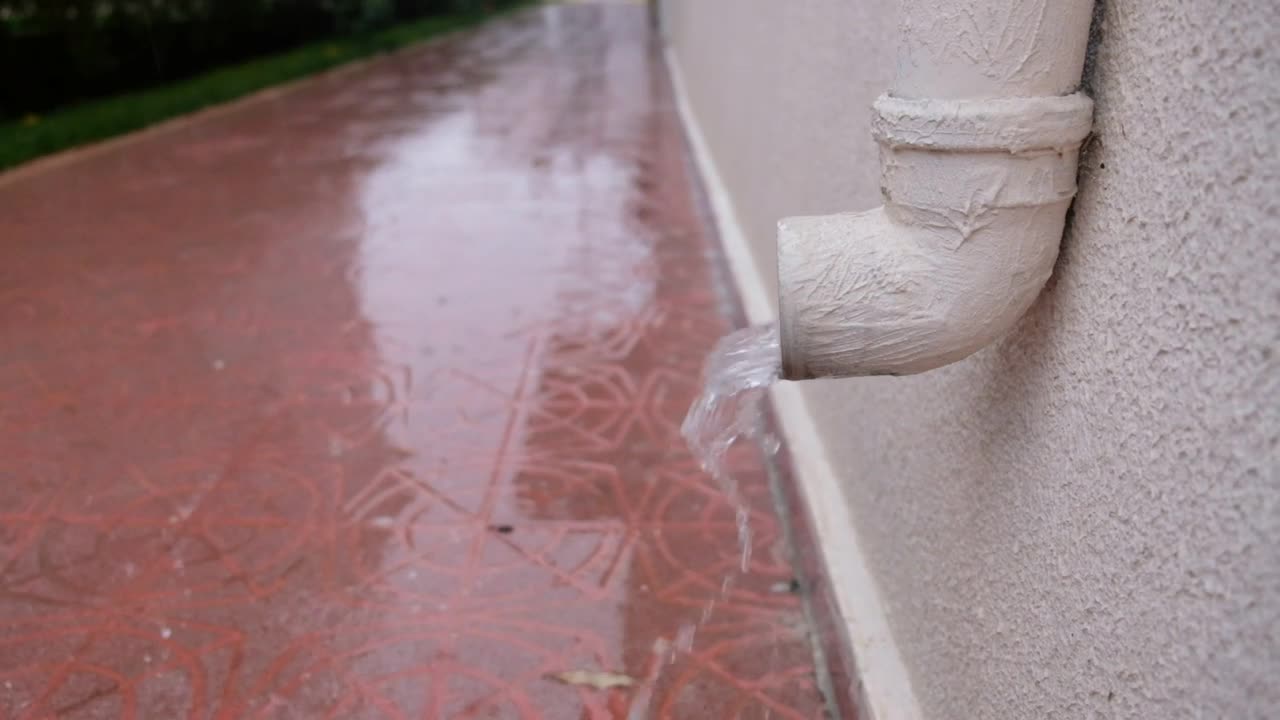 Stock Video Drain Pipe A Rainy Day Live Wallpaper For PC - Free Download