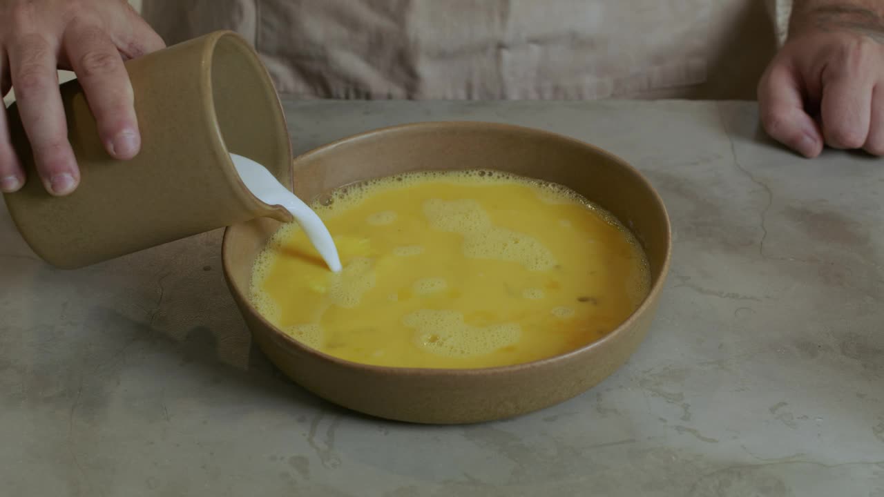Stock Video Confectioner Mixing The Cream For A Dessert Live Wallpaper For PC - Free Download