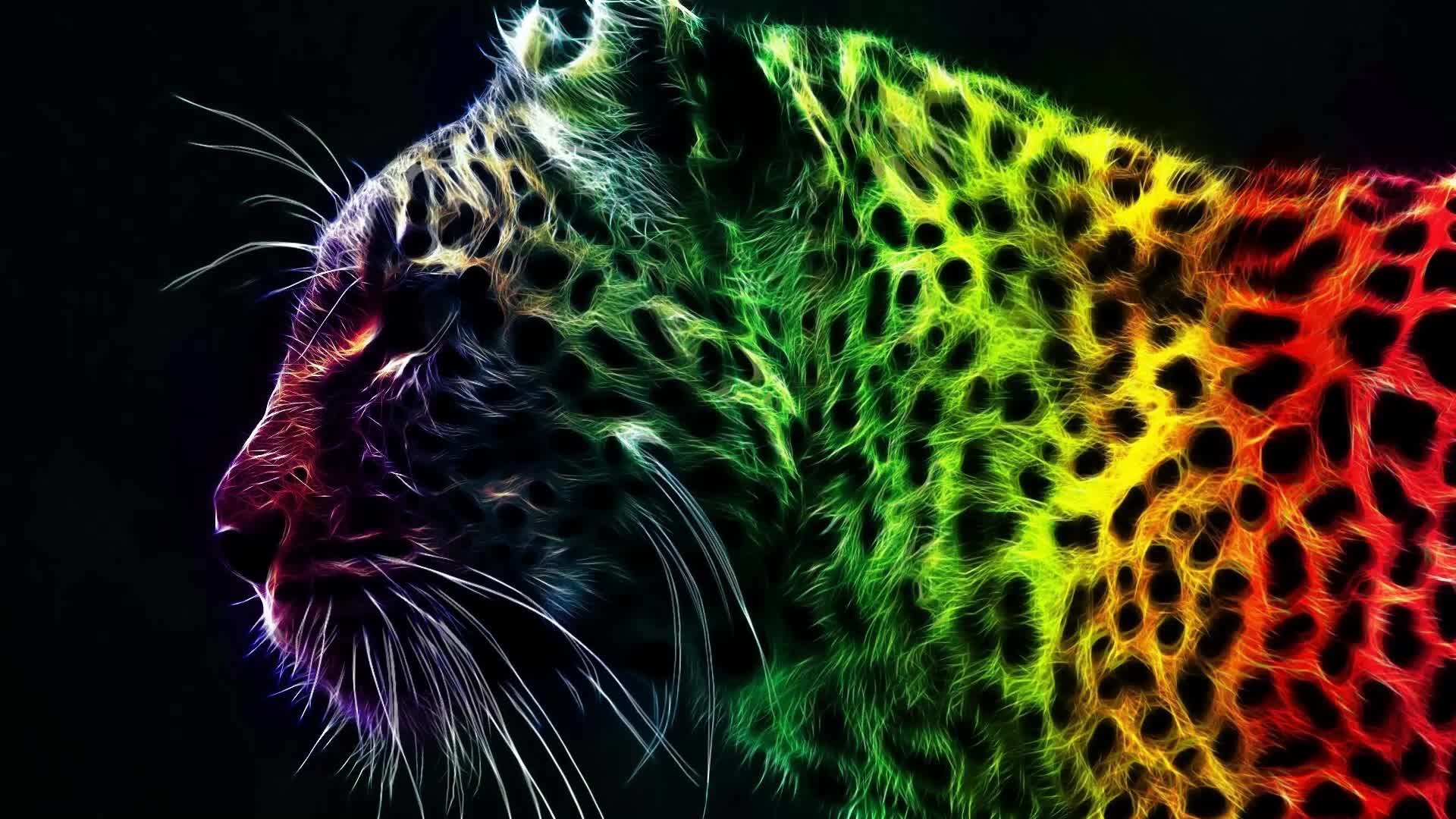Rgb  Tiger  Abstract  Live  Wallpaper - Free Download
