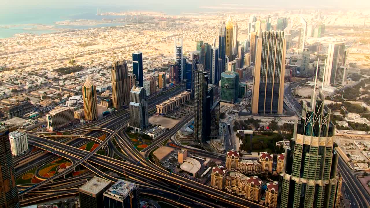 Stock Video Dubais Skyscrapers And Suburbs Landscape Live Wallpaper For PC - Free Download