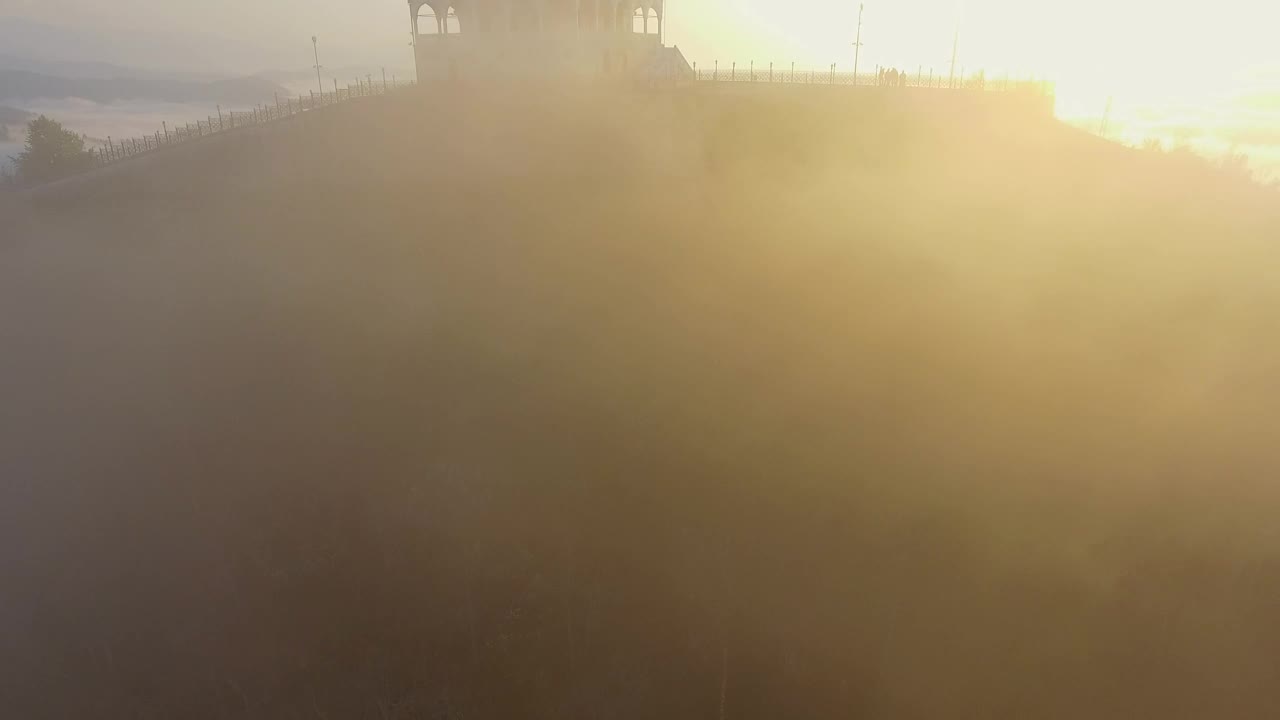 Free Stock Video Rising Through The Mountain Mist And A Mosque In The Live Wallpaper - Free Download