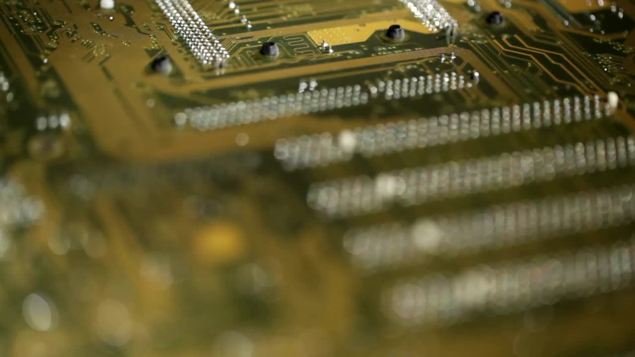 Stock Video Focusing On A Circuit Board Live Wallpaper For PC - Free Download