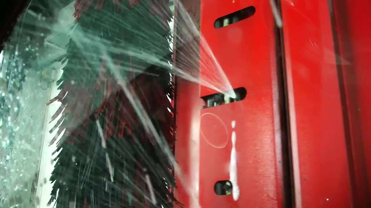 Video Stock Car Washer Soaping The Window Viewed From Inside Live Wallpaper For PC - Free Download