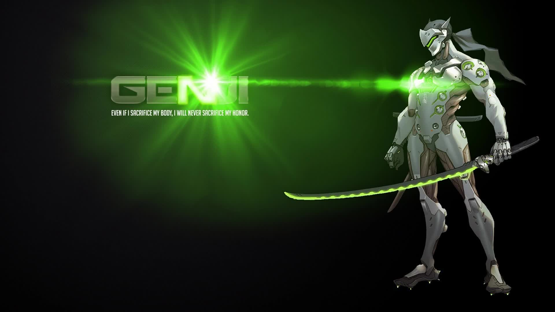Genji  Green  Overwatch  Live  Wallpaper - Free Download