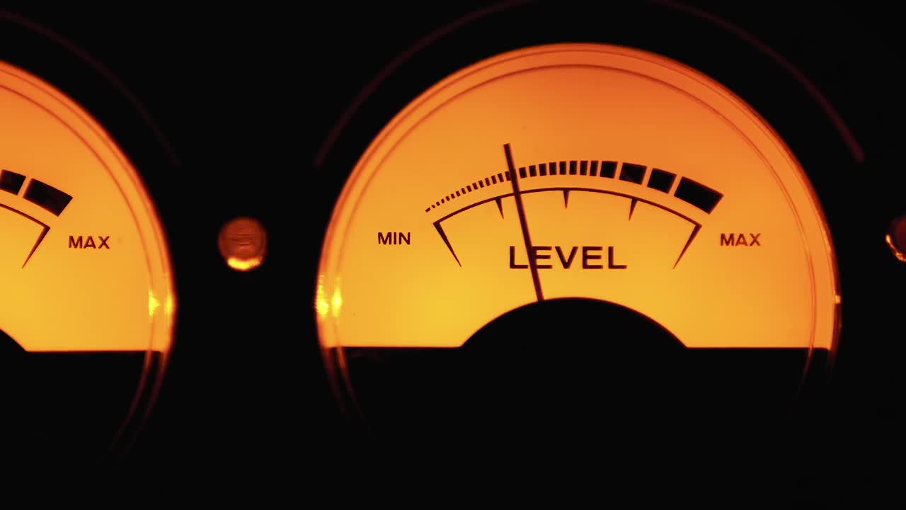 Free Stock Video Vintage Dial Indicators Of Sound Levels Live Wallpaper - Free Download