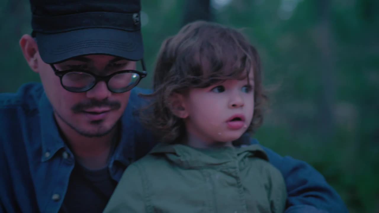 Stock Video Father And Daughter In Nature Roasting Marshmallows In Nature Live Wallpaper For PC - Free Download