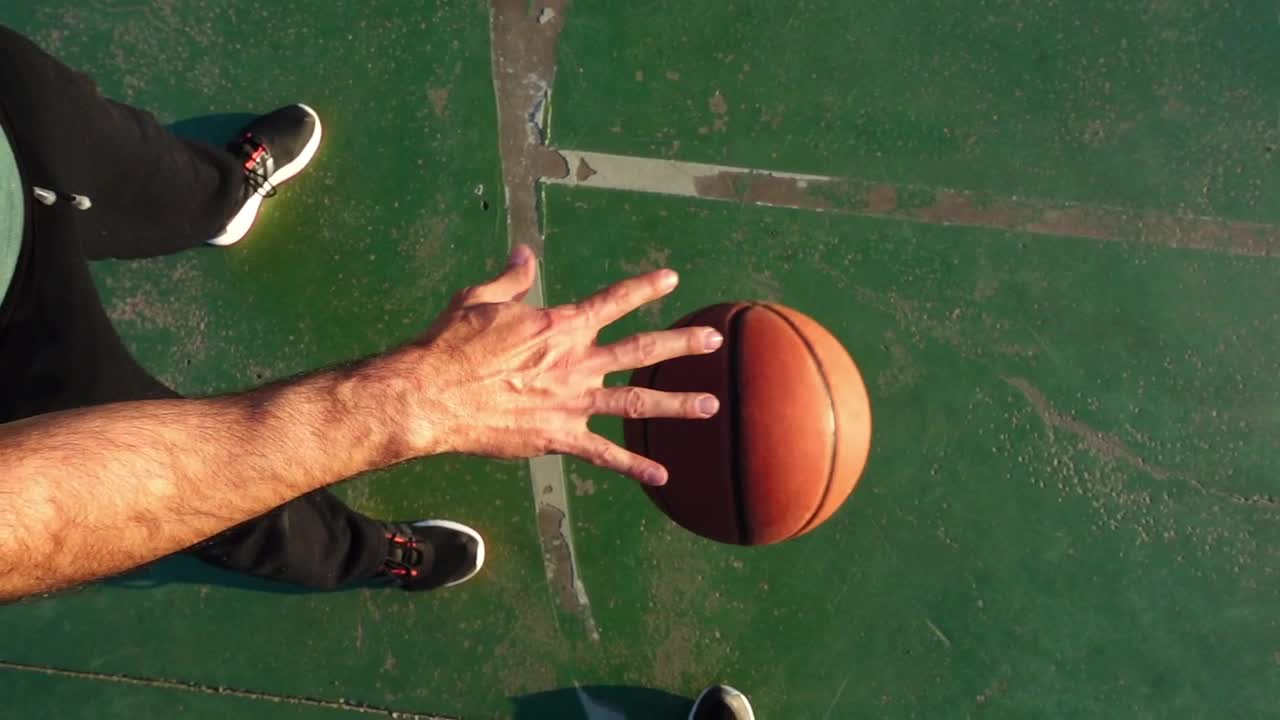 Stock Video Person Bouncing Basketball Pov Live Wallpaper - Free Download