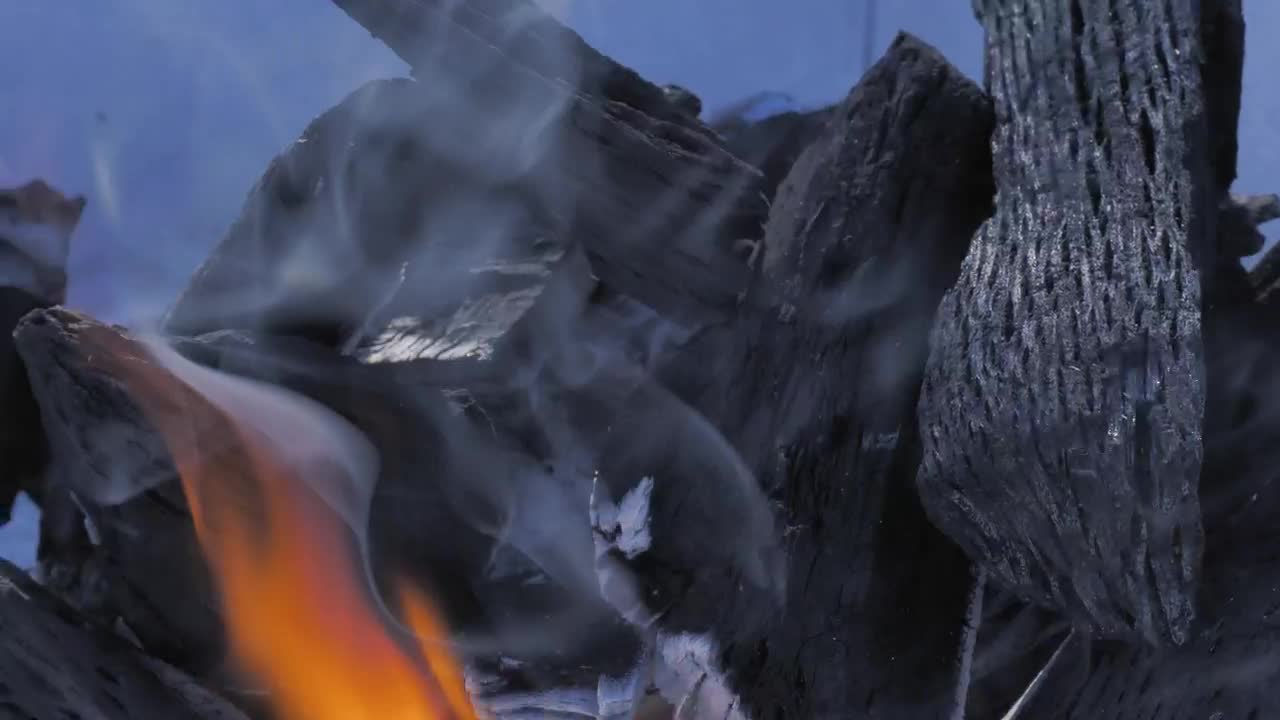 Stock Video Fire Burning Coal Close Up Live Wallpaper For PC - Free Download