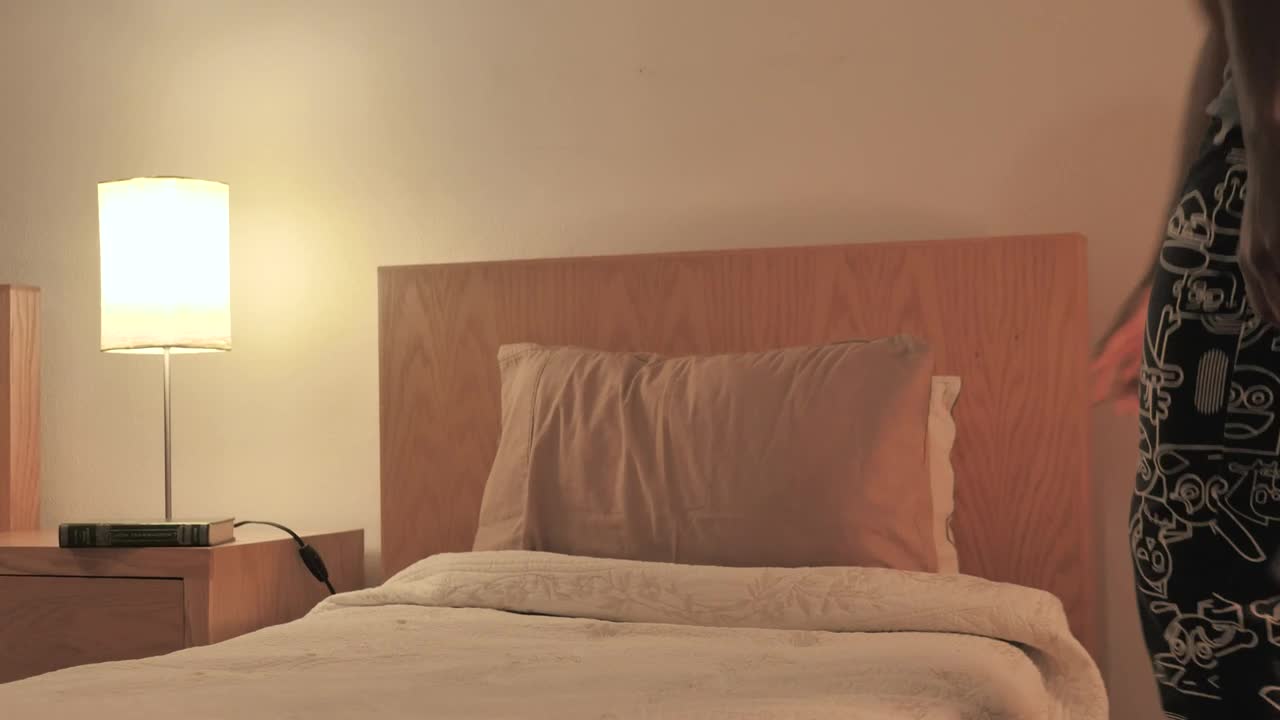 Stock Video Man Comes To His Bed To Sleep Animated Wallpaper - Free Download