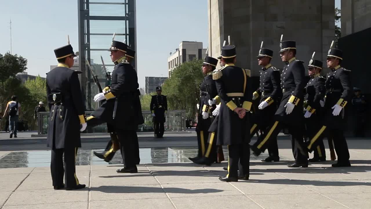 Stock Video Escort Of The Mexican Army In The Revolution Square Live Wallpaper For PC - Free Download
