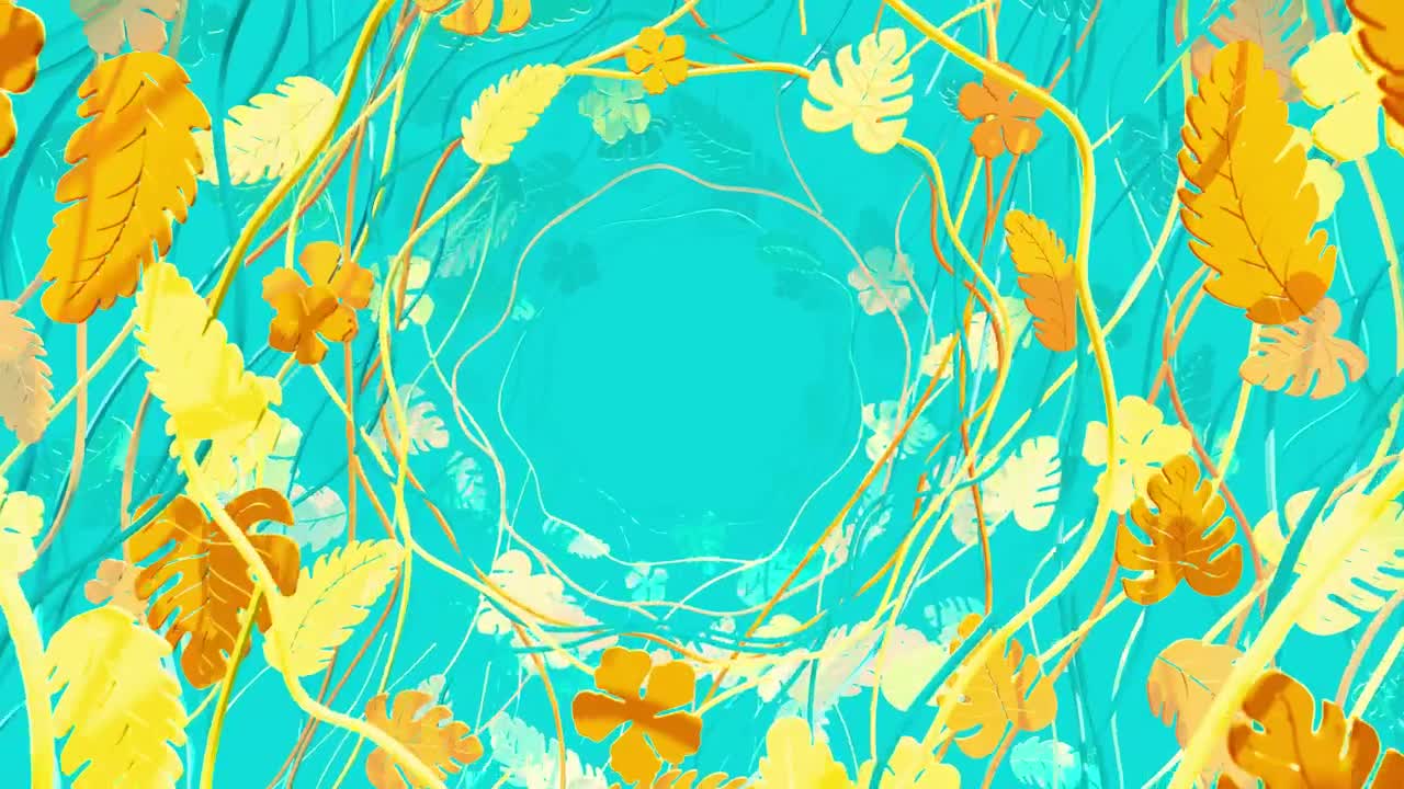 Stock Video Crossing A Tunnel Of D Branches And Leaves Live Wallpaper For PC - Free Download