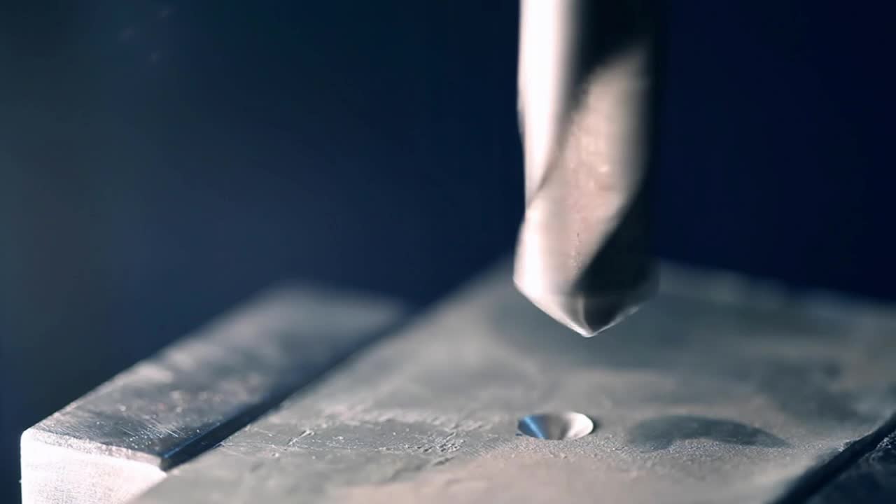 Stock Video Industrial Metal Drilling Machine Animated Wallpaper - Free Download