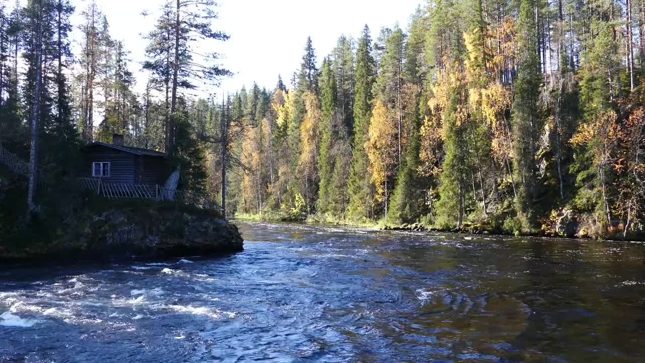 Video Stock Cabin In The Woods And A River Live Wallpaper For PC - Free Download