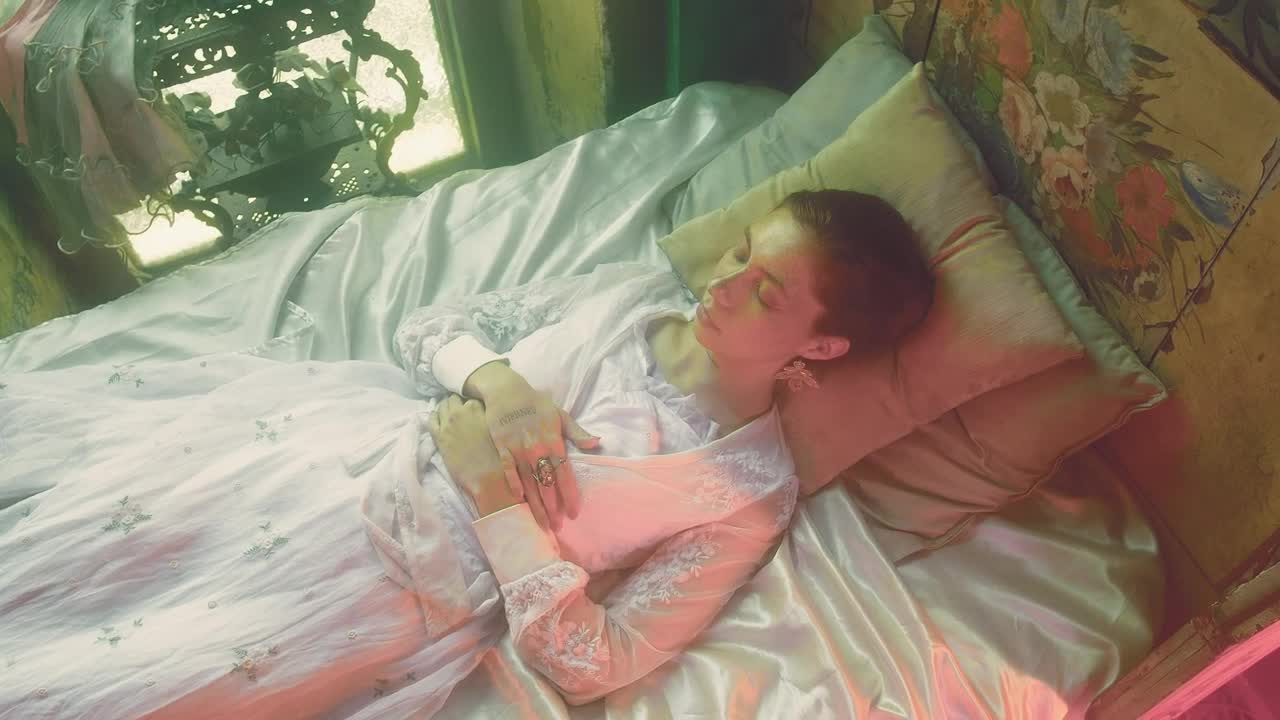 Free Stock Video Woman Resting On The Bed Live Wallpaper - Free Download