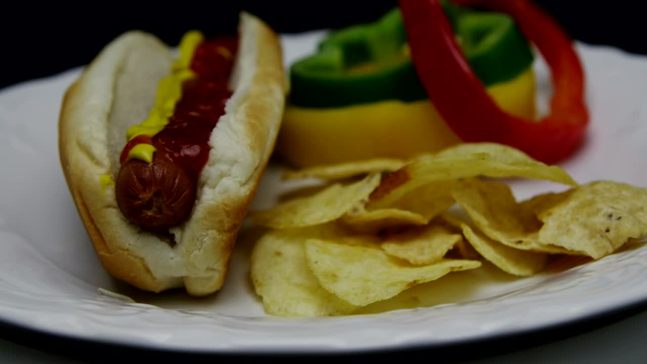 Stock Video Hotdog With Ketchup And Mustard Animated Wallpaper - Free Download