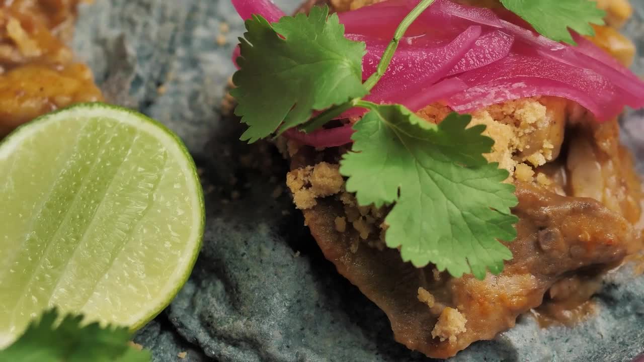 Video Stock Closeup Of Some Tacos And A Lemon Live Wallpaper For PC - Free Download
