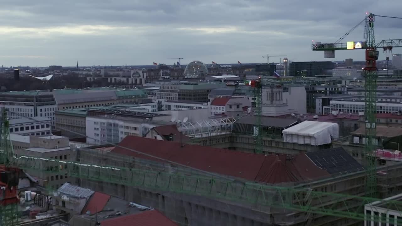 Stock Video Berlin With Some Buildings Under Construction Live Wallpaper For PC - Free Download