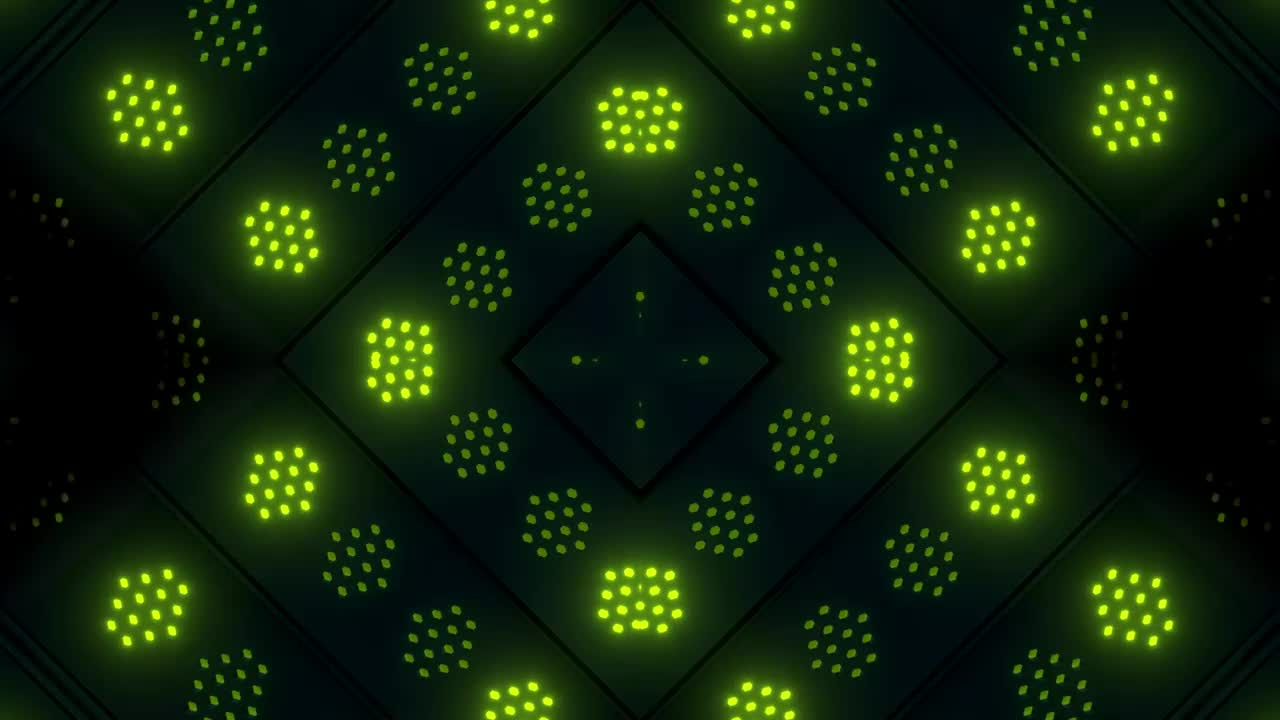 Video Stock Platform With Rows Of Hexagons Of Yellow Light Live Wallpaper Free - Free Download