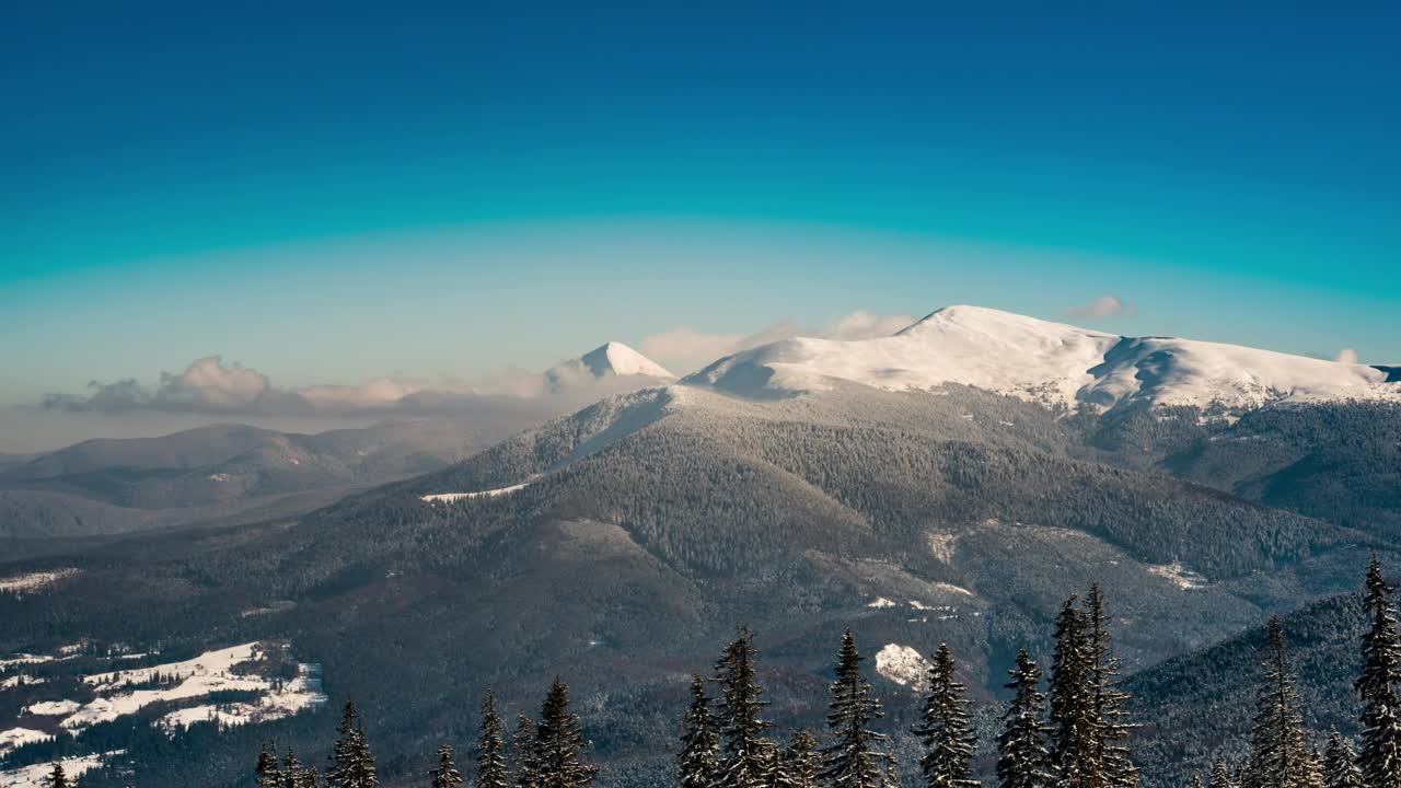 Free Video Stock Snowy Mountains Seen From Afar Live Wallpaper - Free Download