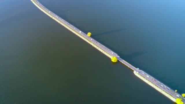 Stock Footage Vehicular Bridge On A Large River Or Lake Smalllive Wallpaper - Free Download