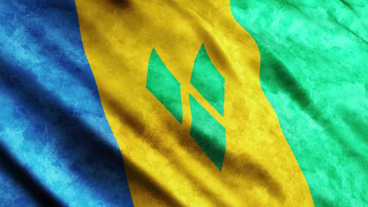 Free Stock Video Saint Vicent And The Grenadines Flag Live Wallpaper - Free Download