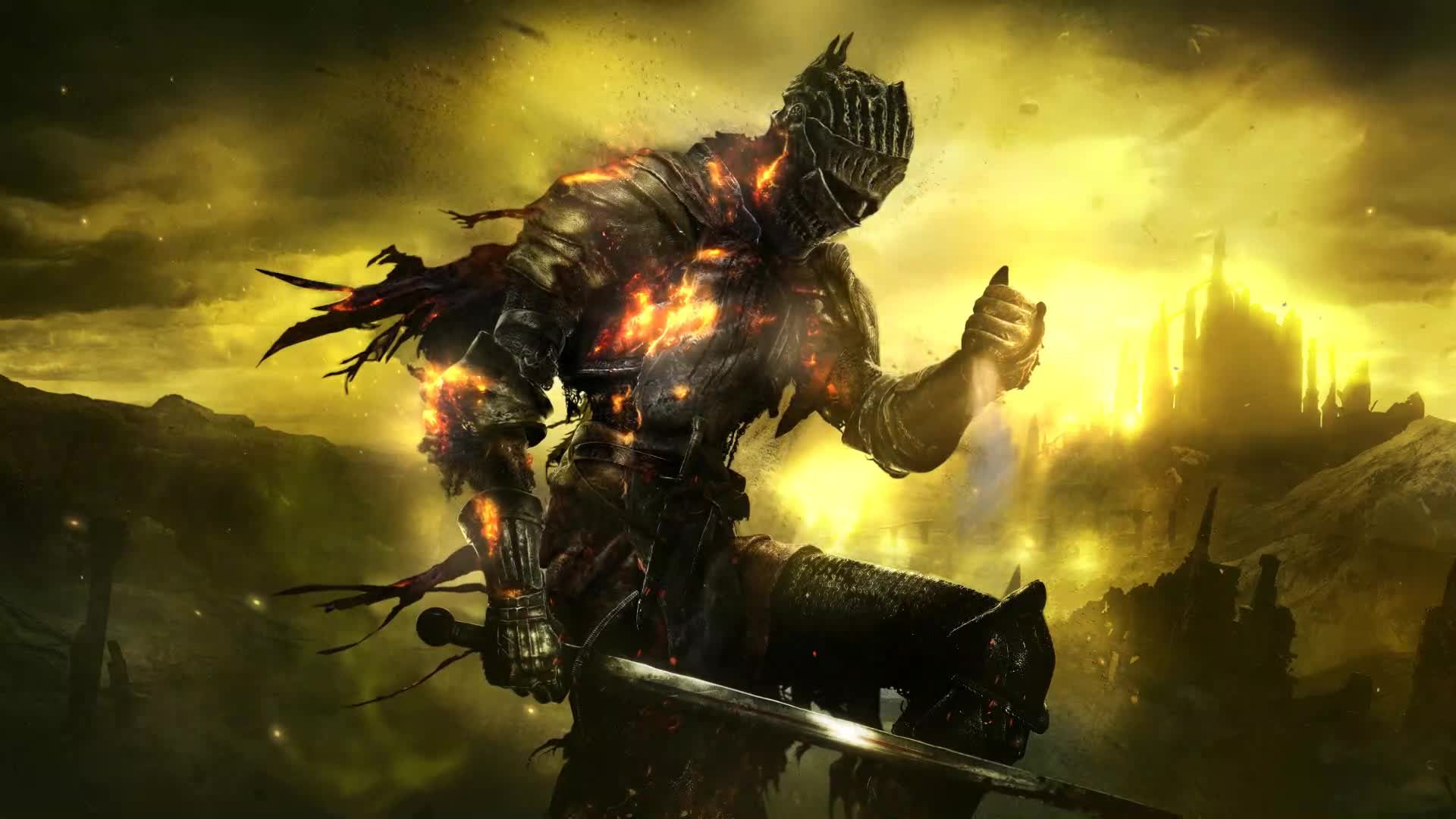 Game Dark Souls Warrior with Sword Live Wallpaper - Free Download