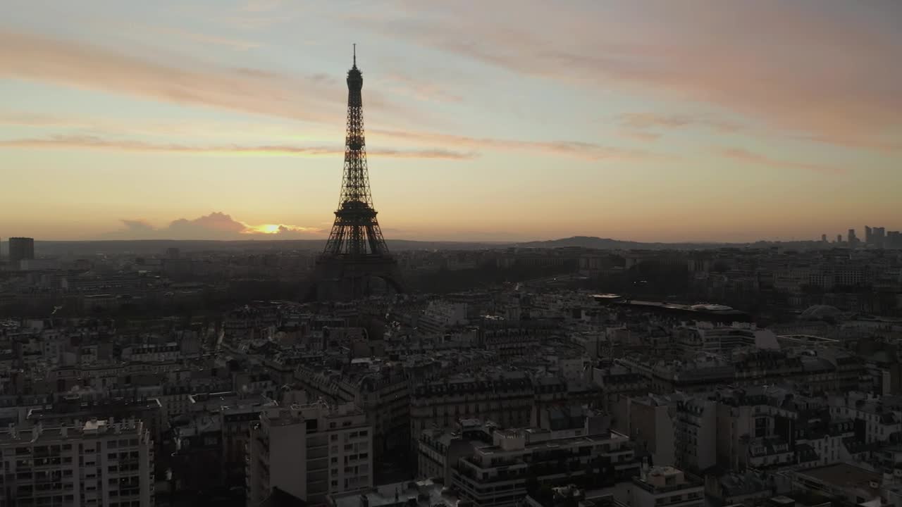 Stock Video Full Shot Of The Eiffel Tower In Paris France Live Wallpaper For PC - Free Download