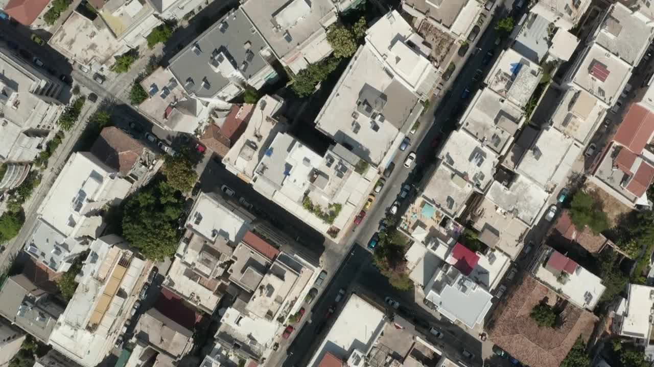 Free Video Stock top aerial shot of the city of athens Live Wallpaper - Free Download