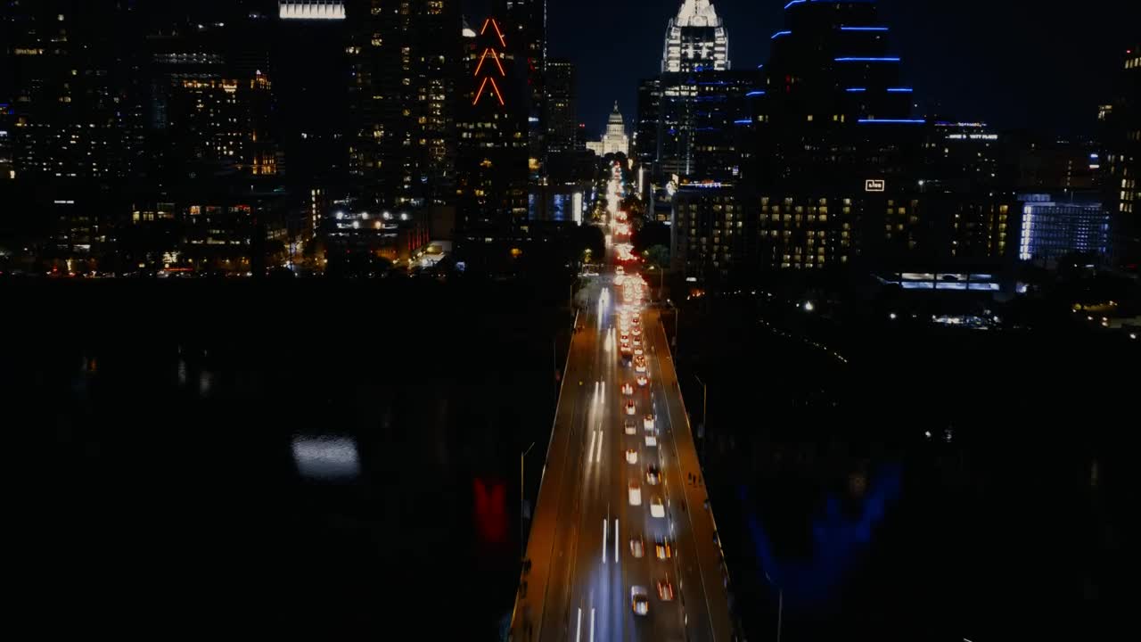 Stock Video Night Movement Of A City From Above Live Wallpaper - Free Download