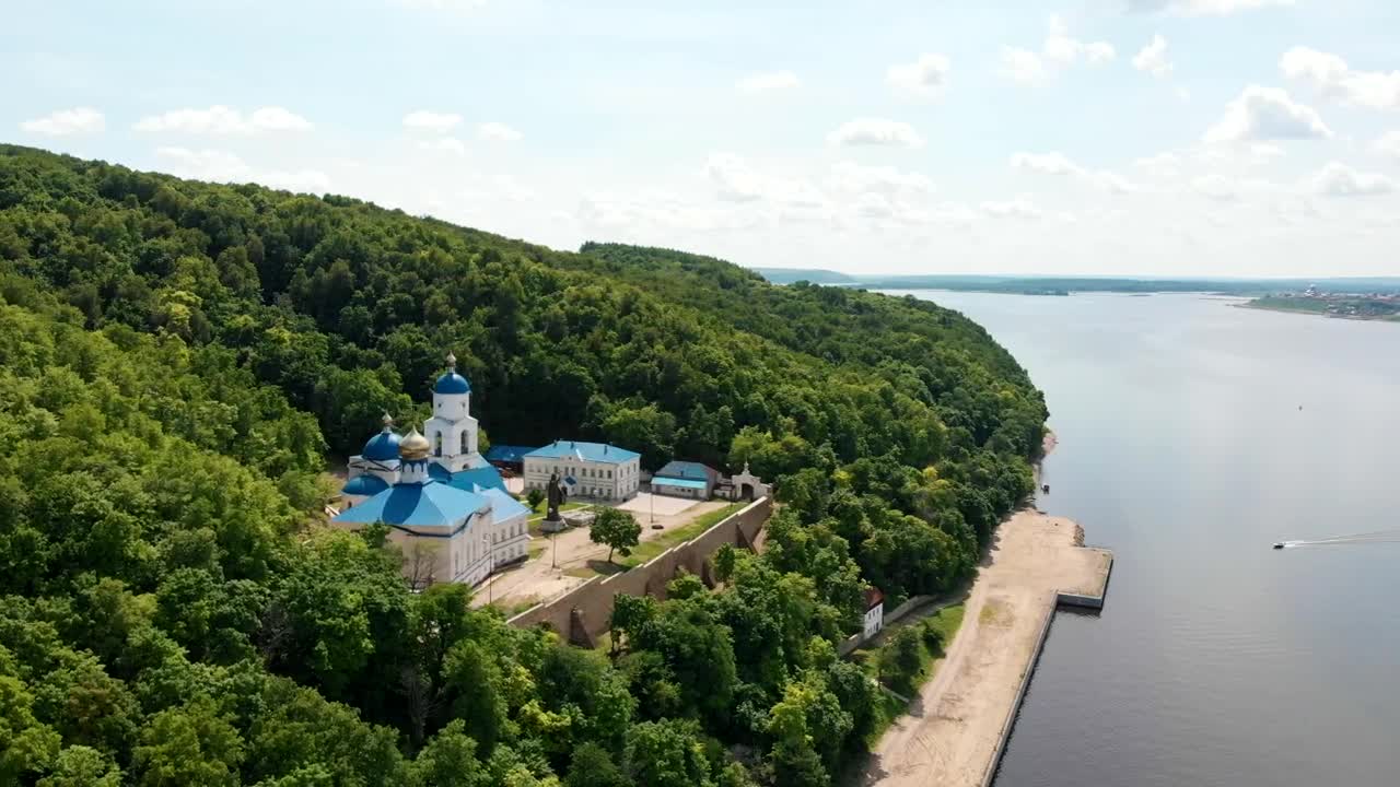 Stock Video Monastery And Church In The Middle Of The Fores Animated Wallpaper - Free Download