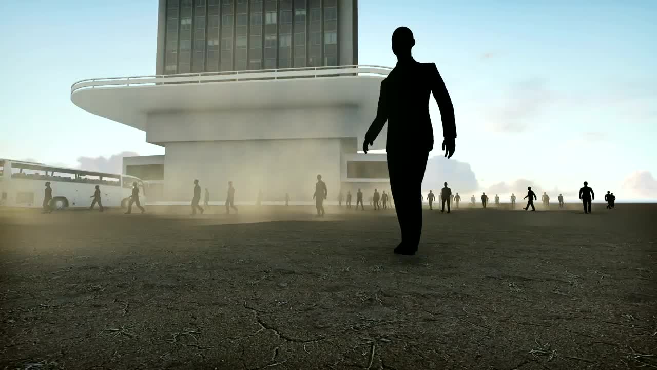 Video Stock Business Workers Walking Near A Corporate Building Live Wallpaper For PC - Free Download