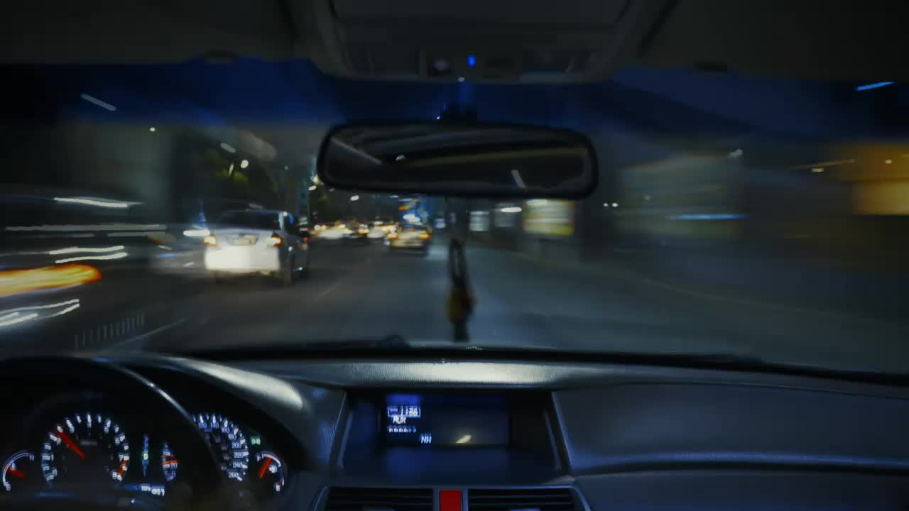 Free Stock Video View From Inside A Car In Night Traffic Live Wallpaper - Free Download