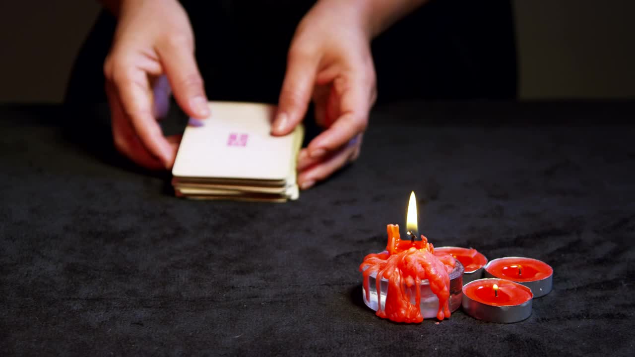 Free Video Stock tarot cards being shuffled Live Wallpaper - Free Download