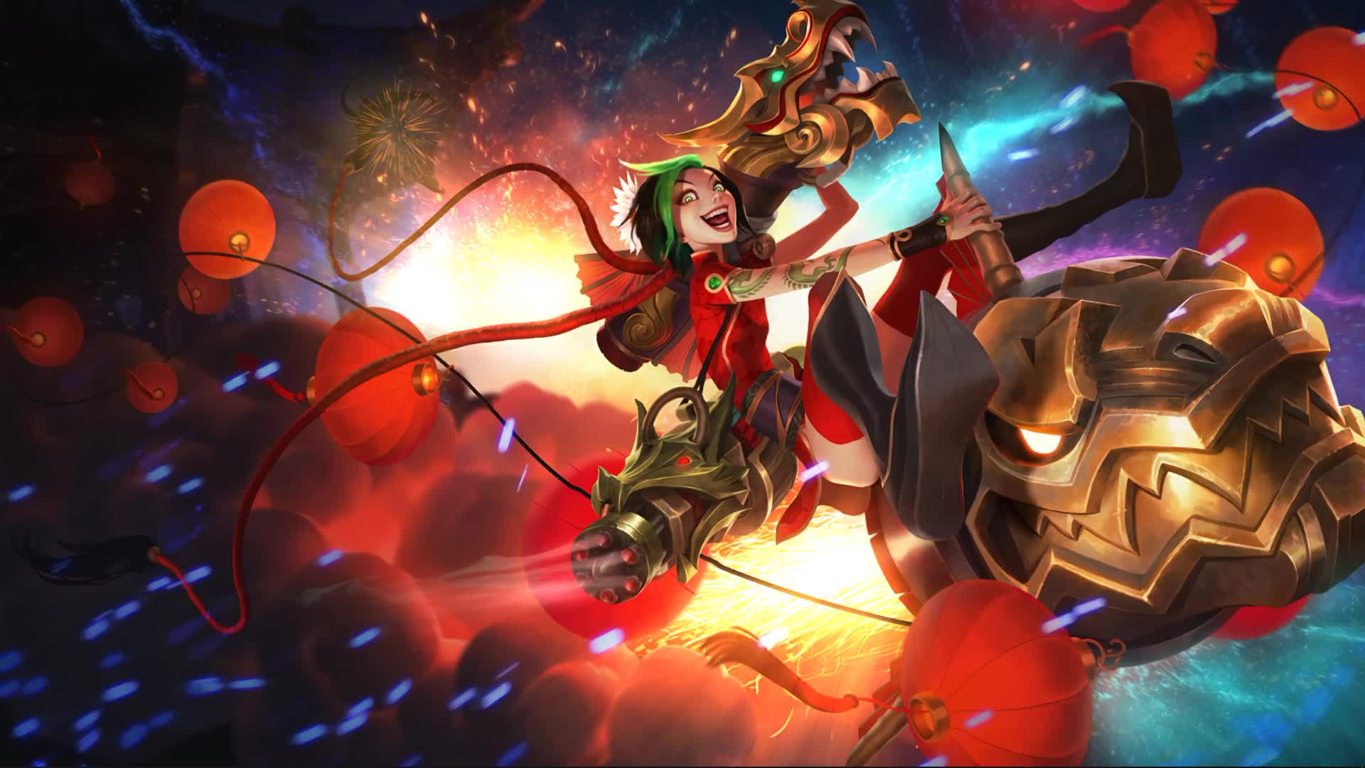 League of Legends Firecracker Jinx Live Wallpaper - Free Download