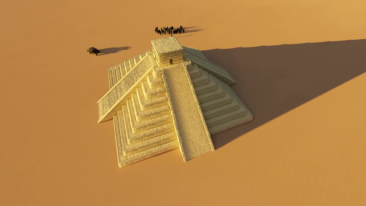 Stock Video Mayan Pyramids In The Deser Animated Wallpaper - Free Download