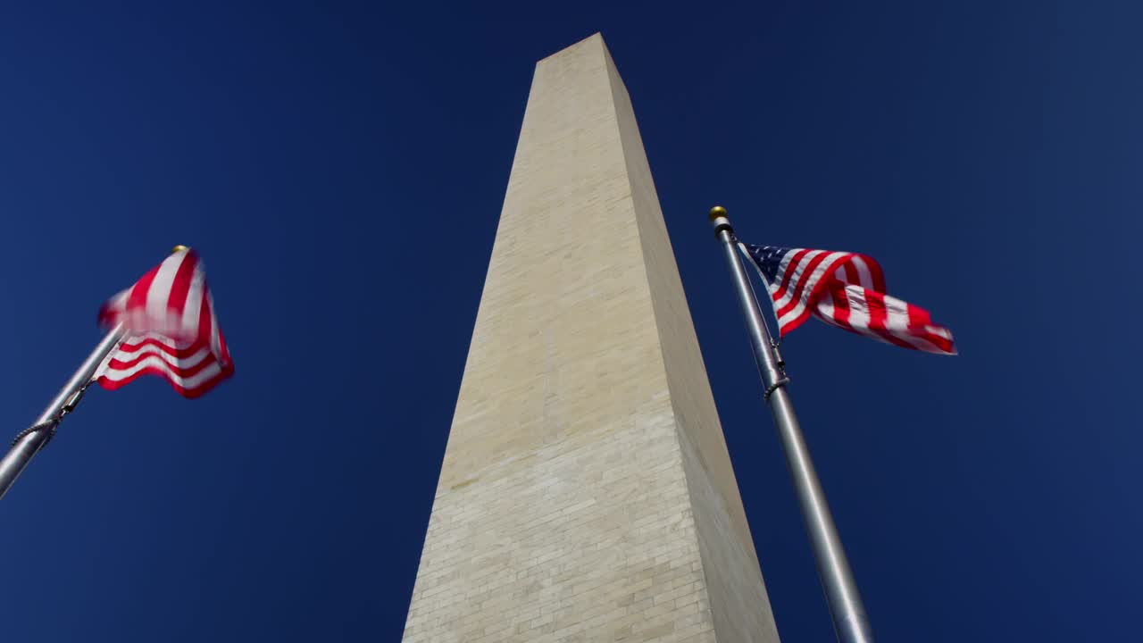 Free Video Stock timelapse of flags below the washington monument Live Wallpaper - Free Download