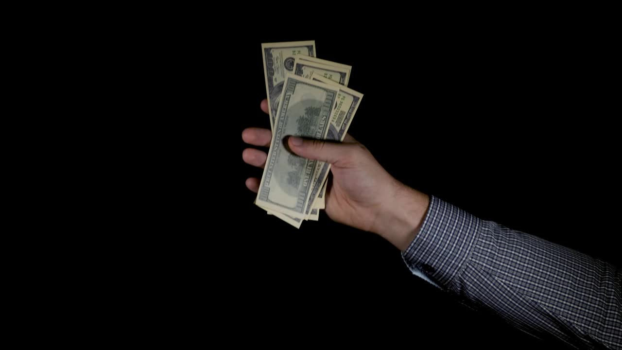 Stock Video Ham Crumples A Bunch Of Dollar Bills Live Wallpaper For PC - Free Download
