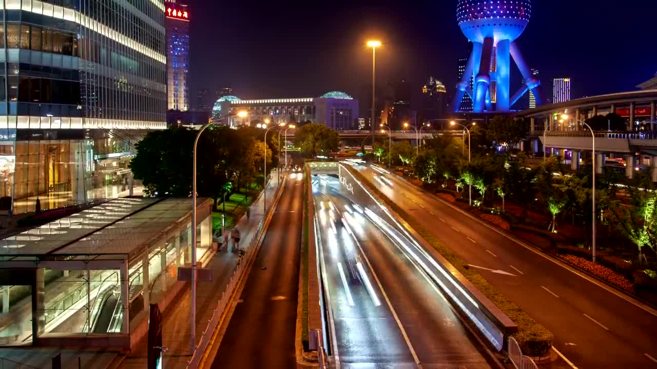 Stock Video Fast Traffic In A Shanghai Street Live Wallpaper For PC - Free Download
